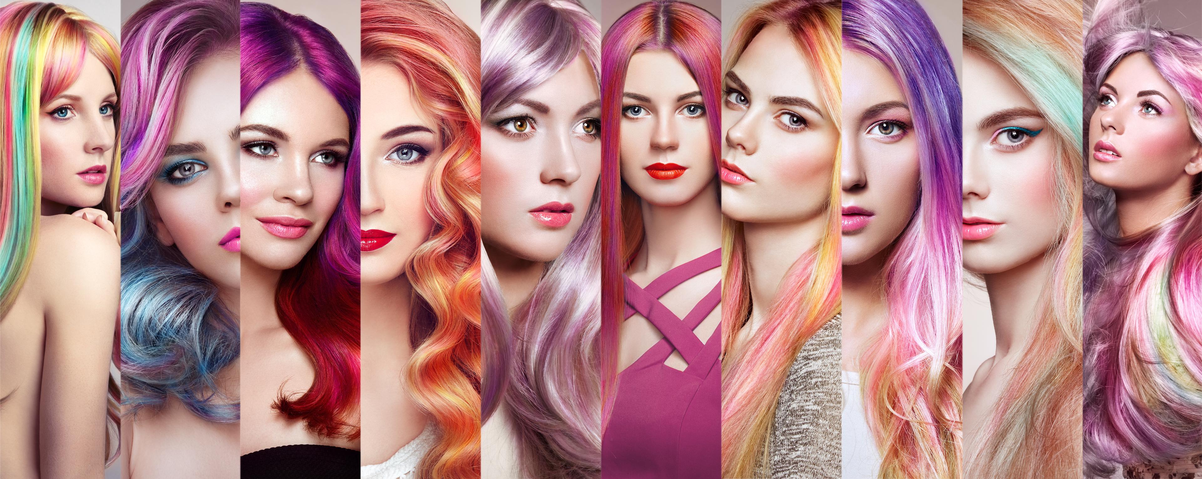 exotic coloring of hair